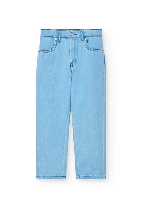 Pantaloni di denim per bambino in colore bleach