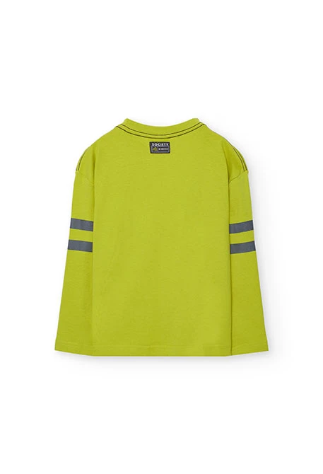 Green cotton T-shirt for boy