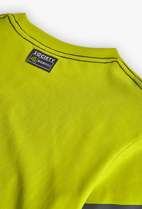 Green cotton T-shirt for boy
