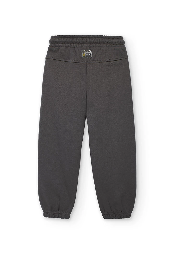 Dehnbare graue Sweatpants für Jungen