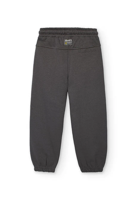 Dehnbare graue Sweatpants für Jungen