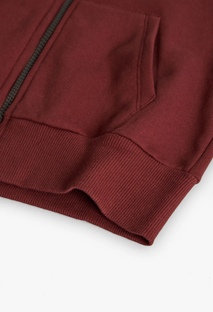 Veste en faux cuir marron pour garçon