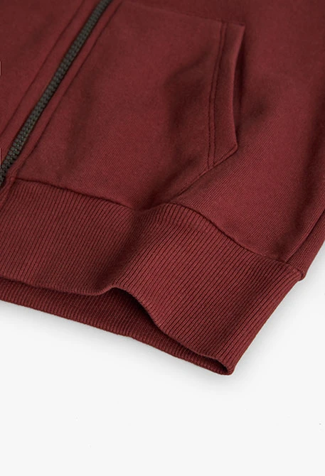 Jacke Jungen braunes Kunstleder