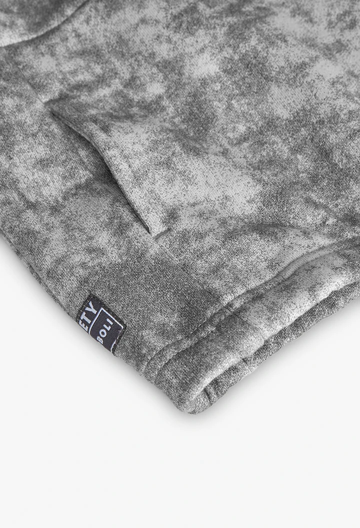 Grey knitted sweatshirt for boy