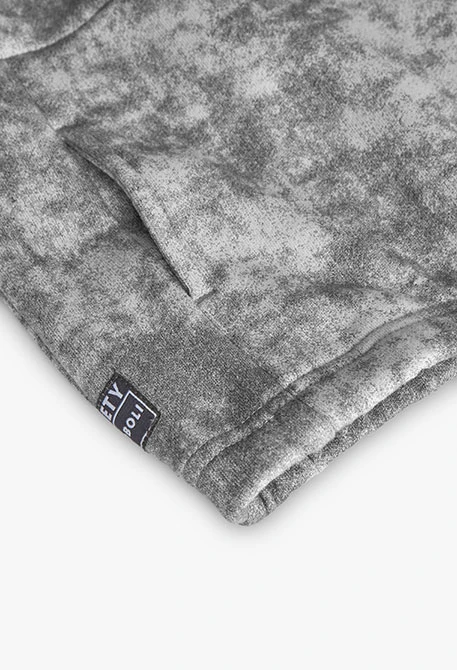 Grey knitted sweatshirt for boy