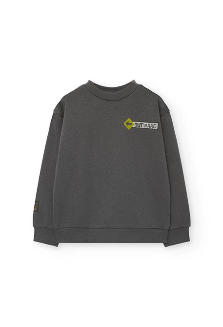 Grey fleece set for boy