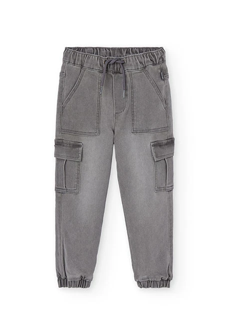 Graue Denim-Hose für Jungen