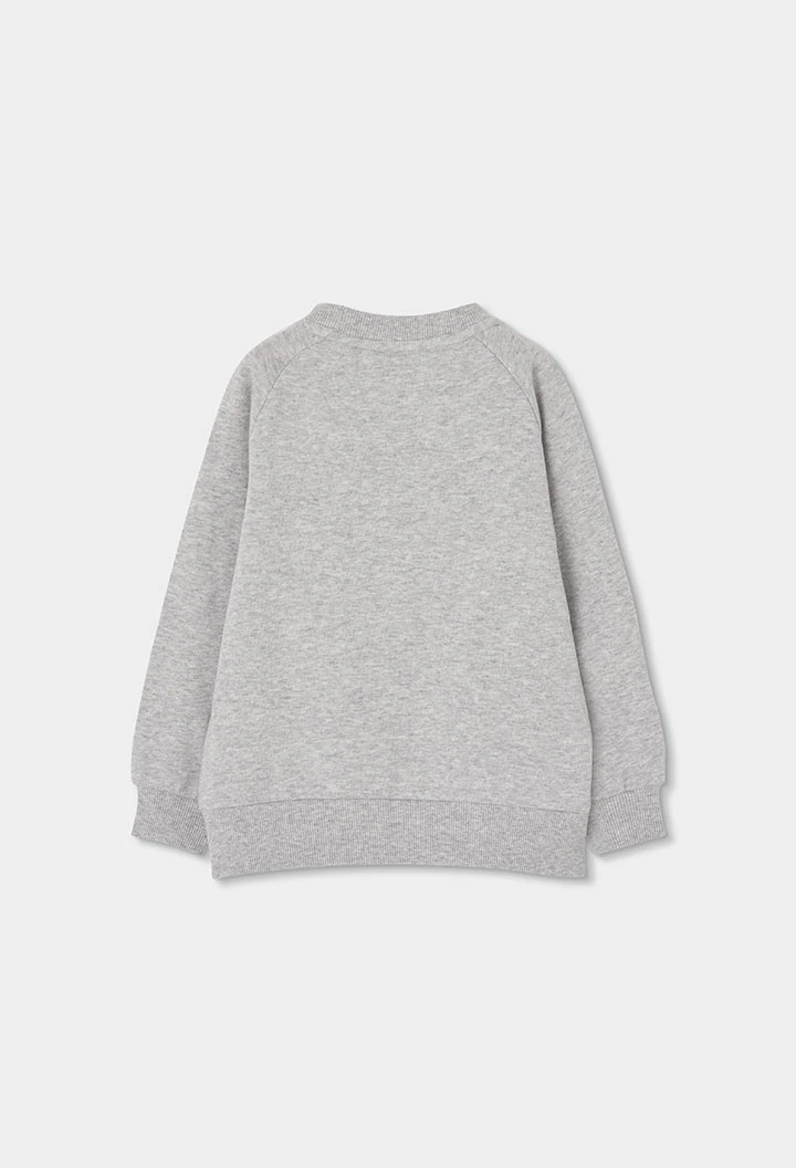 Sweat-shirt en molleton garçon gris