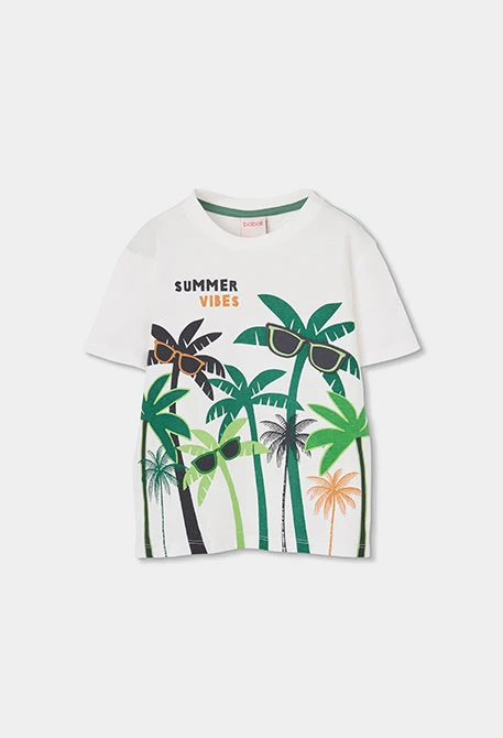 Camiseta criança estampado palmeiras