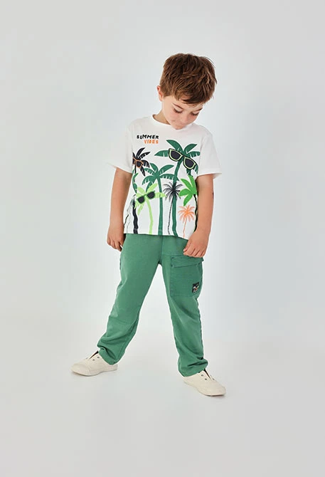 Pantalone bambino verde