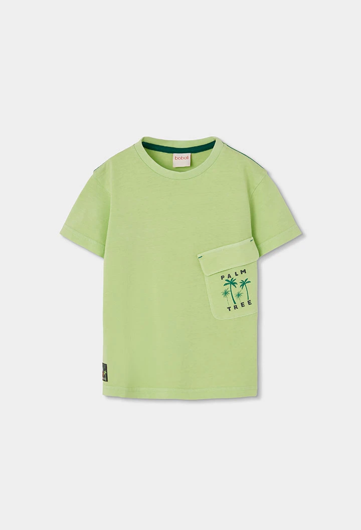 T-shirt enfant coton en vert