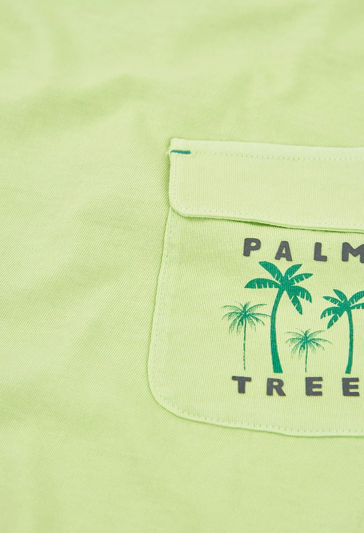 T-shirt enfant coton en vert