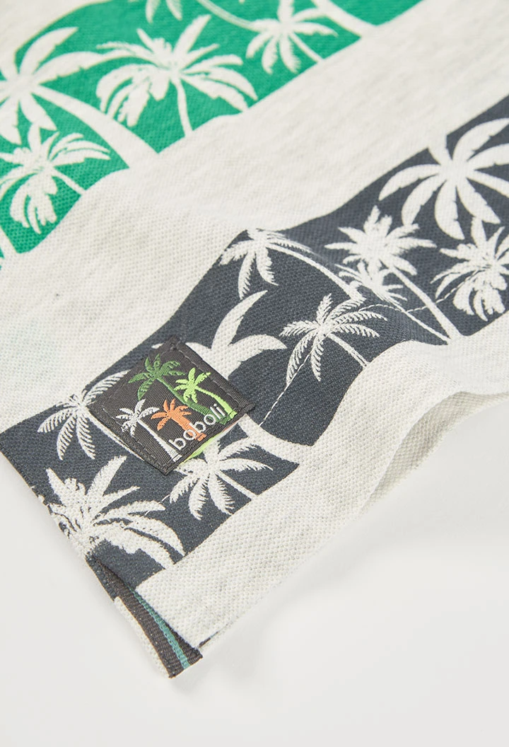 Polo cotó estampat nen