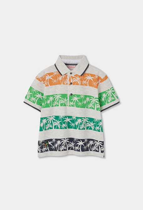 Polo algodón estampado niño