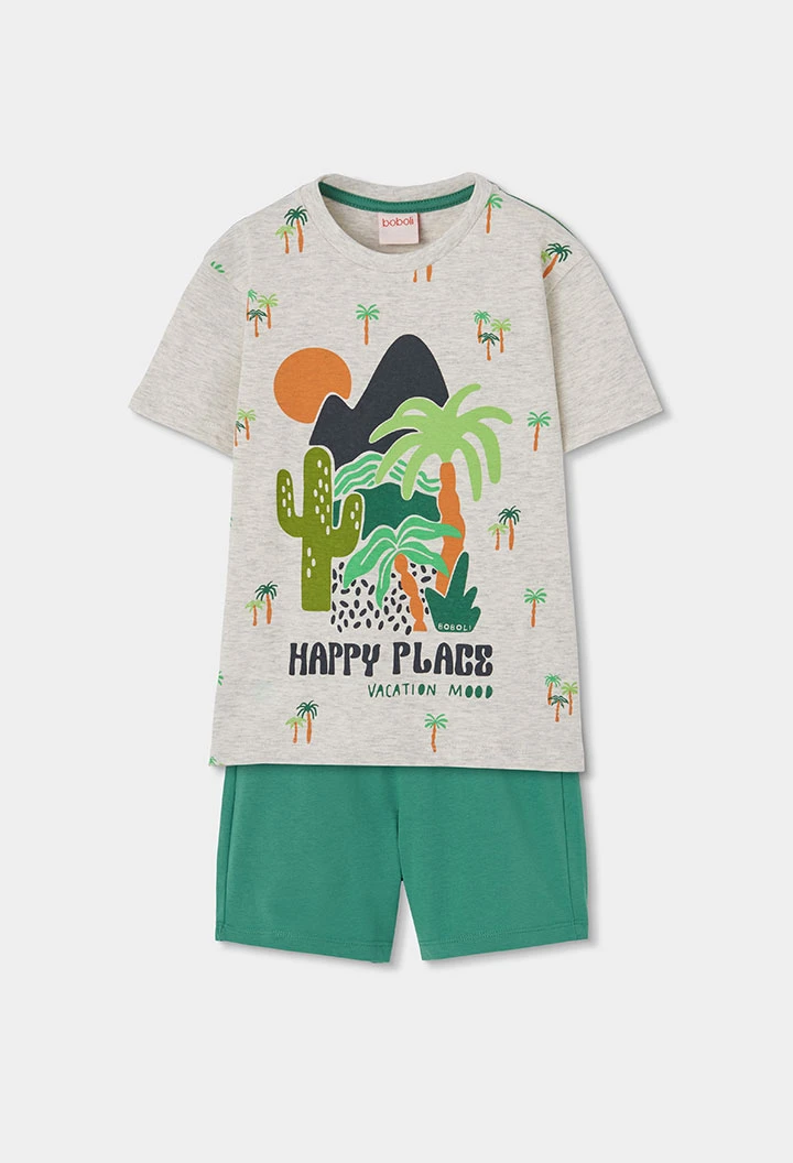 Set bambino maglietta e pantalone di cotone