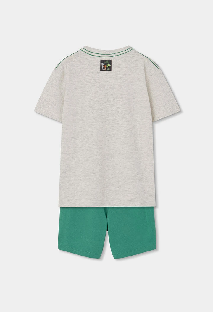 Conjunto niño camiseta y pantalón de algodón