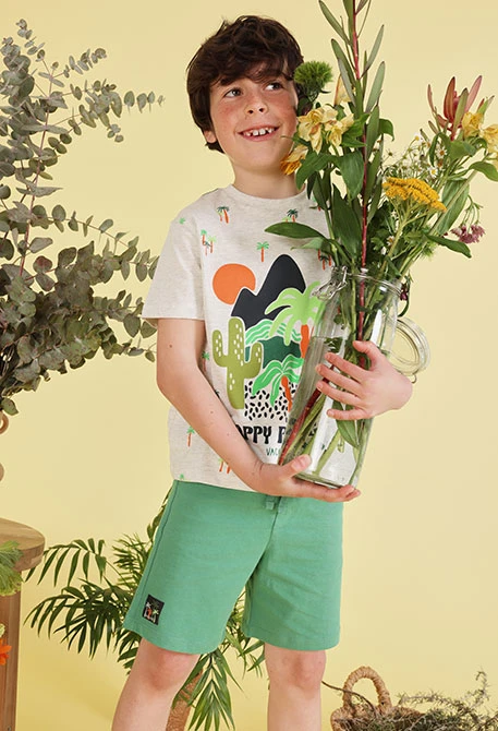 Ensemble enfant t-shirt et pantalon en coton