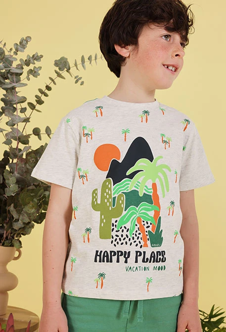 Ensemble enfant t-shirt et pantalon en coton