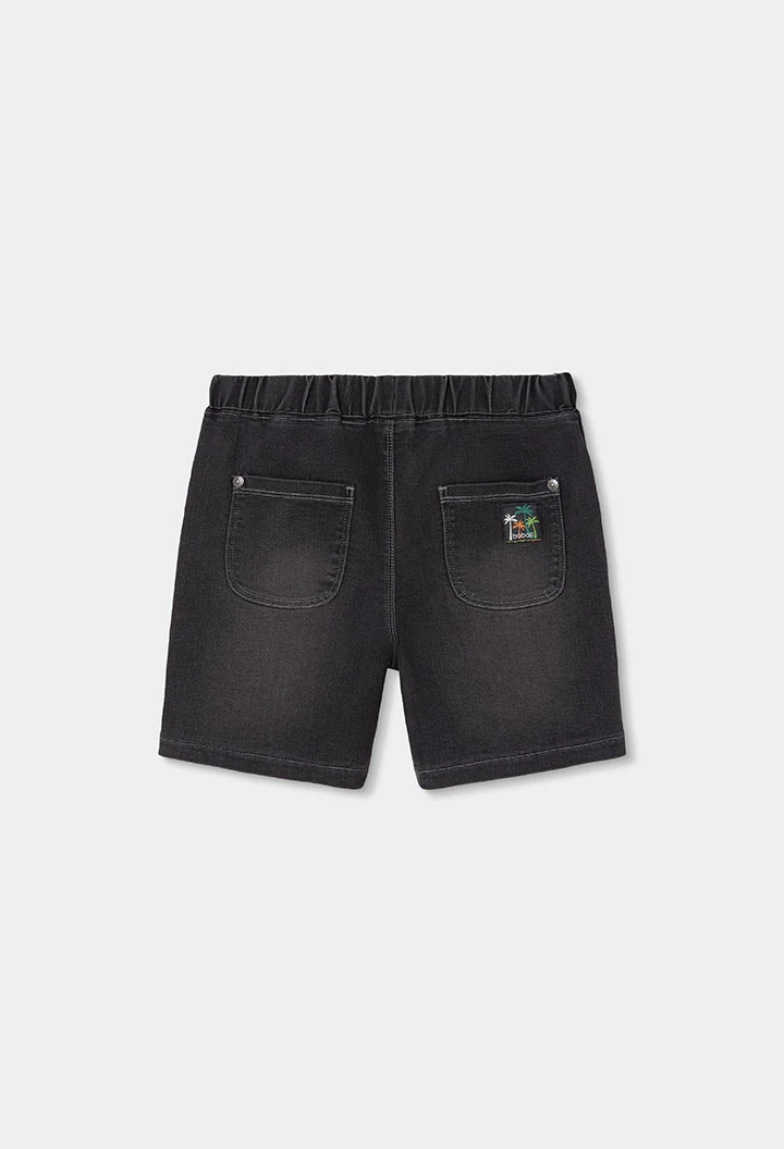 Bermudas jeans cinza
