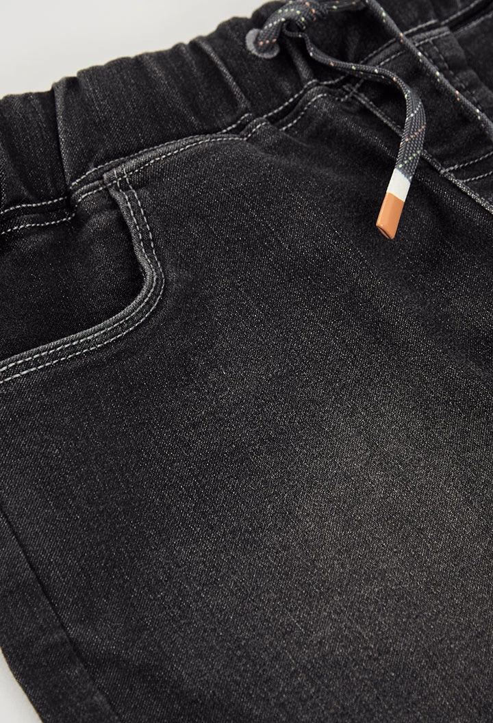 Bermudas jeans cinza