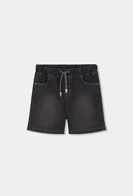 Grey denim shorts