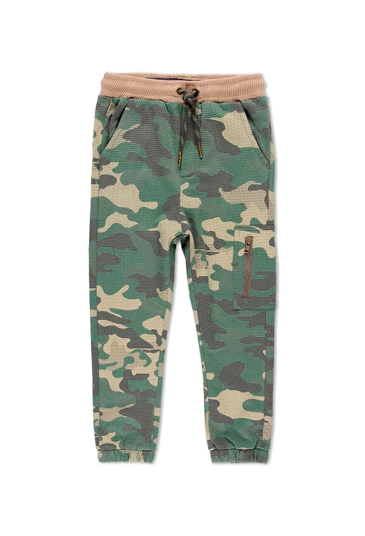 Pantalon en molleton camouflage pour garçon