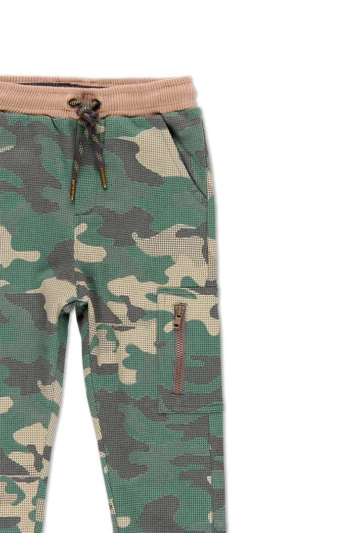 Pantalon en molleton camouflage pour garçon