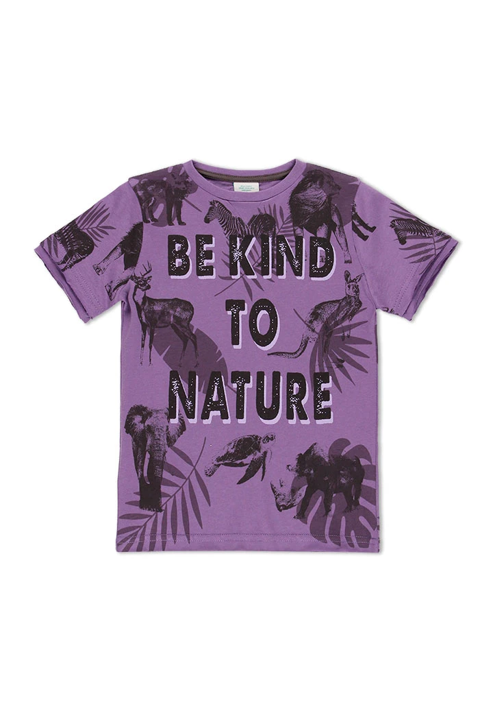 T-Shirt tricot "animaux" pour garçon