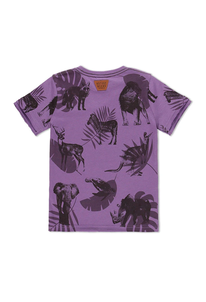 T-Shirt tricot "animaux" pour garçon