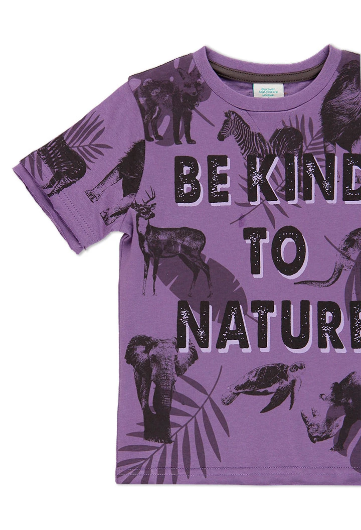 T-Shirt tricot "animaux" pour garçon