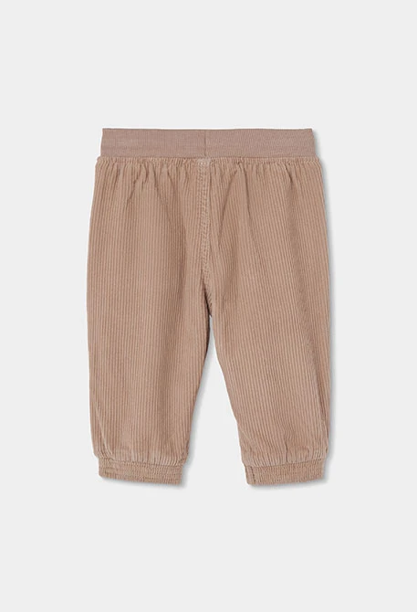 Pantalón pana niño marrón con cordón