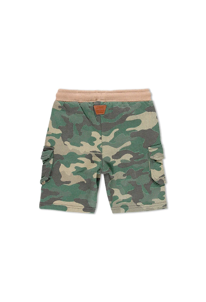 Bermuda en molleton camouflage pour garçon
