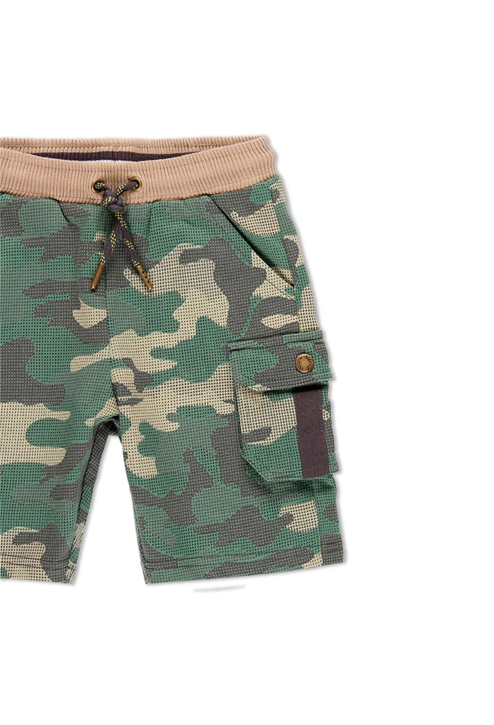 Bermuda en molleton camouflage pour garçon