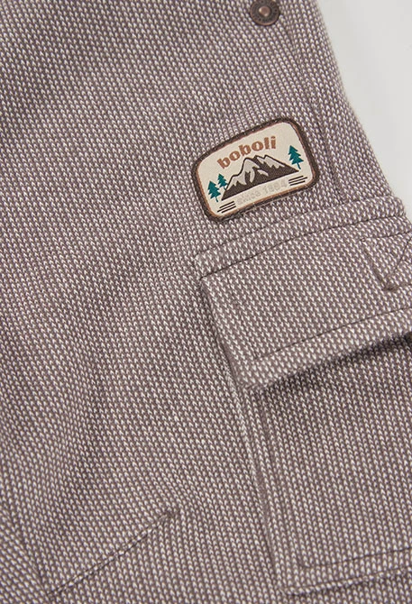 Braune Cargohose für Jungen mit Taschen