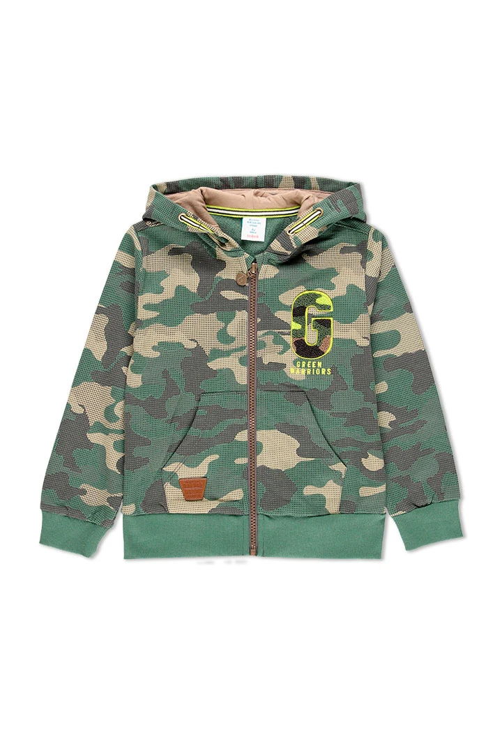 Veste en molleton camouflage pour garçon