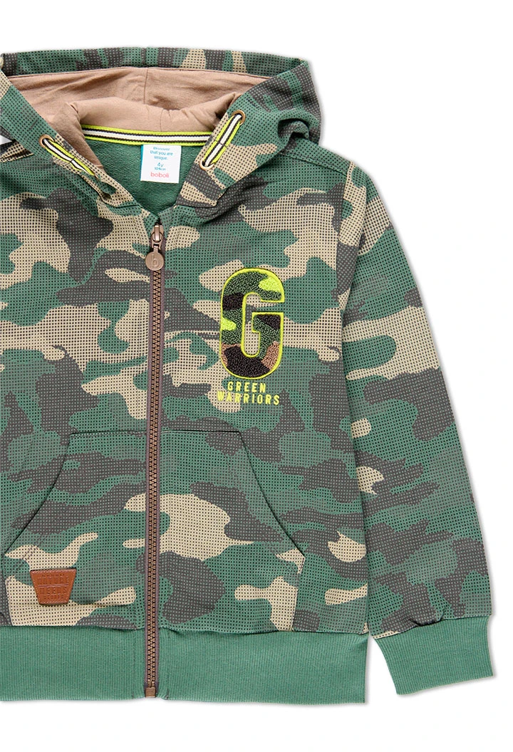 Veste en molleton camouflage pour garçon