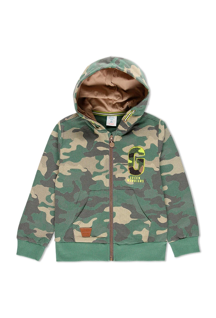 Veste en molleton camouflage pour garçon