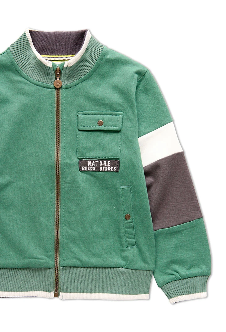 Veste en molleton avec bandes pour garçon