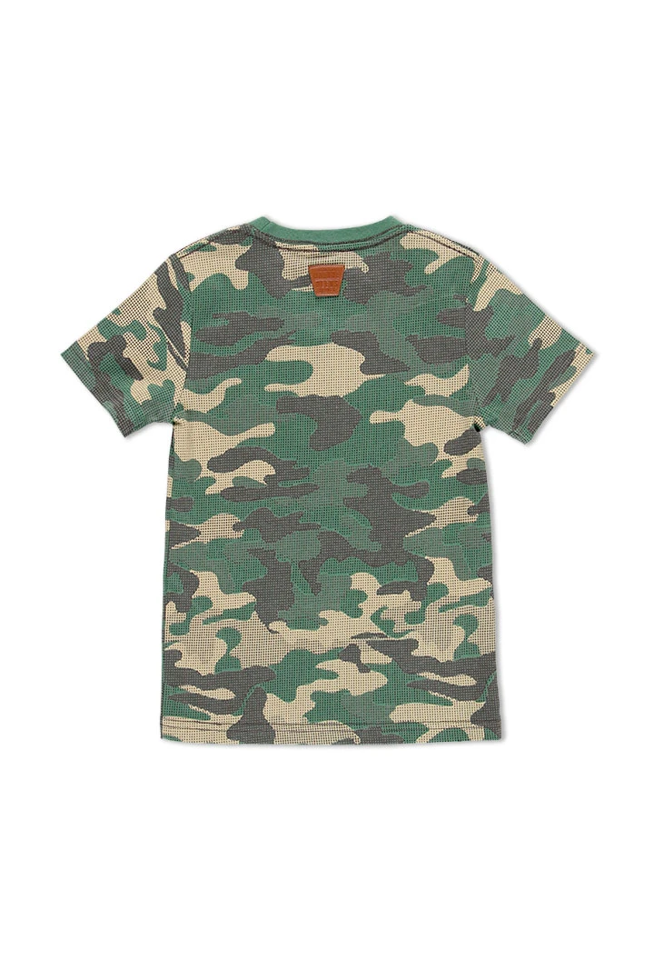 T-Shirt tricot camouflage pour garçon
