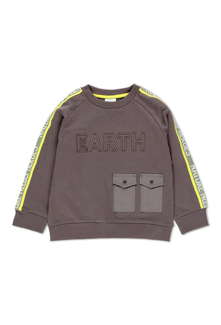 Sweat en molleton avec poche pour garçon