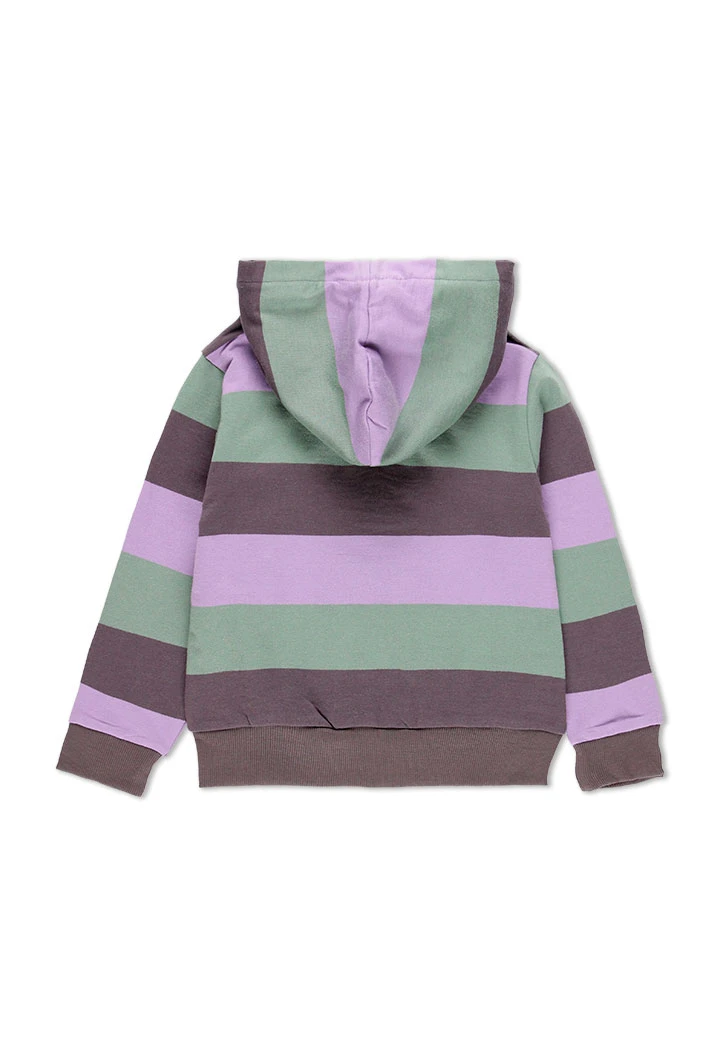 Veste en molleton à rayures pour garçon