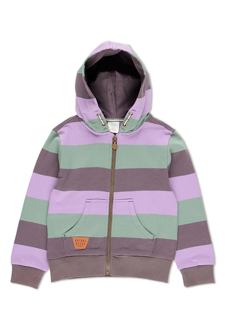 Veste en molleton à rayures pour garçon