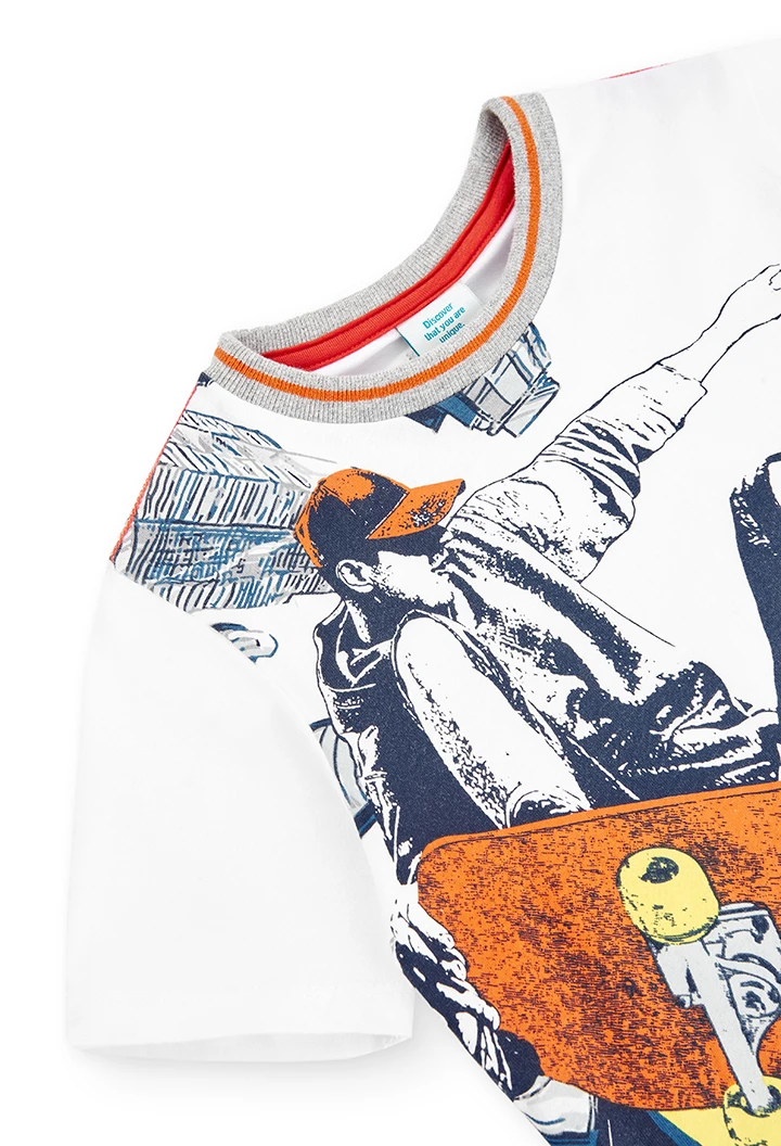 Camiseta punto "move your body" de niño