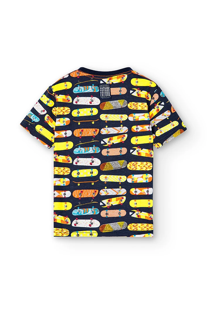 T-Shirt tricot imprimée pour garçon