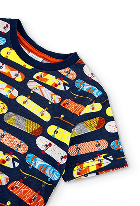 T-Shirt tricot imprimée pour garçon