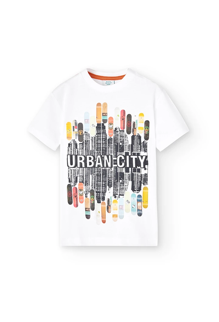 T-Shirt tricot imprimée pour garçon