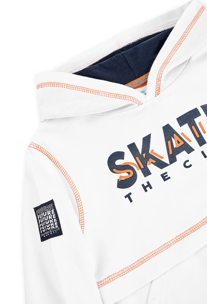 Sudadera felpa con capucha "the city" de niño
