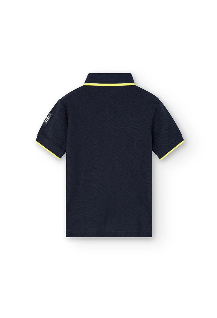 Polo pique mit streifen für junge