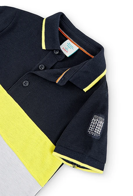 Polo avec bandes pour garçon