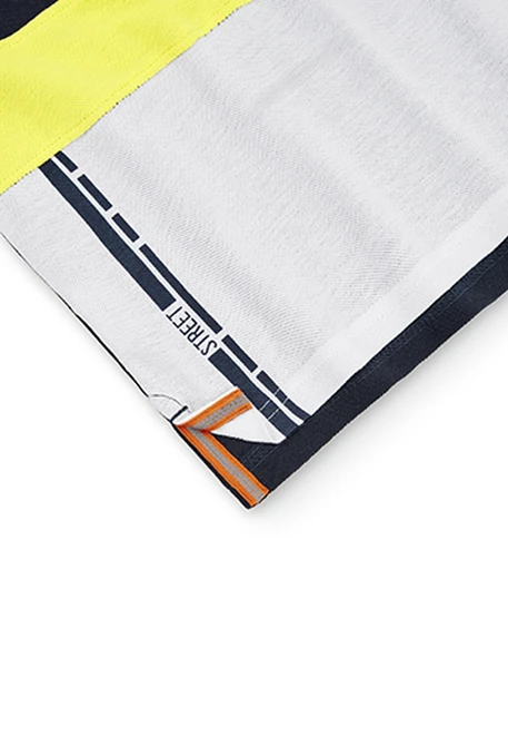 Polo avec bandes pour garçon